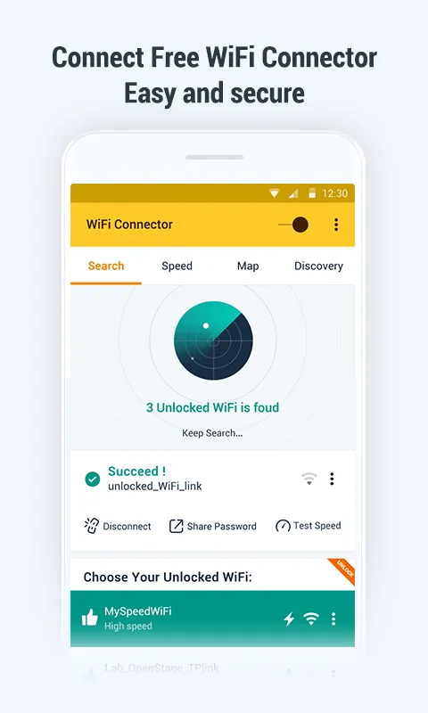 Tangkapan skrin WiFi Connector