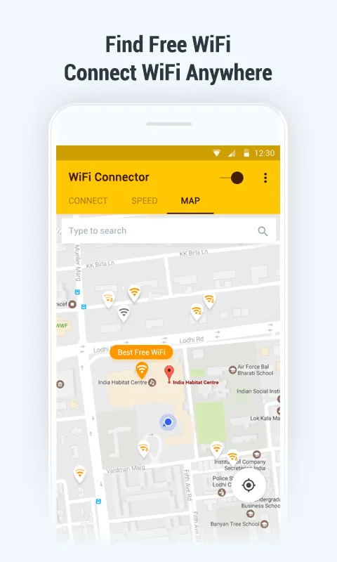 Tangkapan skrin WiFi Connector