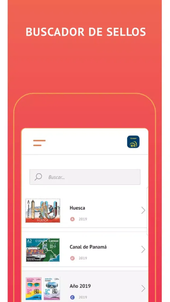 Screenshot di Sellos RA Correos