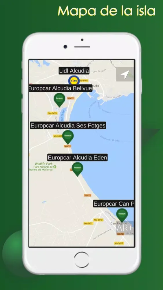 Capturas de pantalla de Europcar AR App