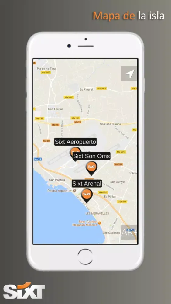 Sixt AR Ekran Görüntüleri