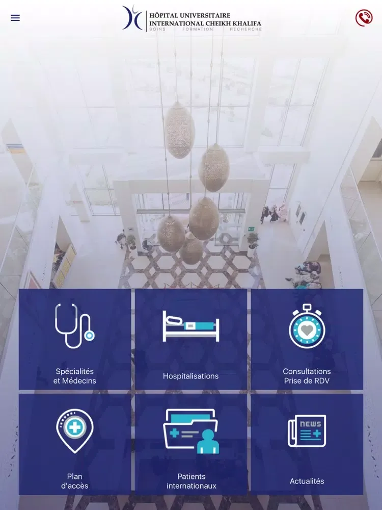 Hôpital Cheikh Khalifa iPad 應用截圖