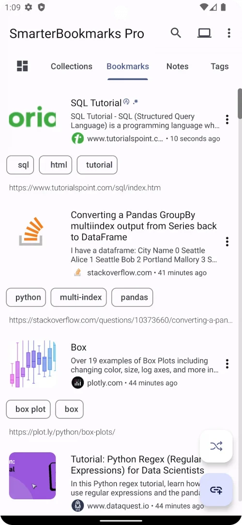 Smarter Bookmarks-screenshot-1