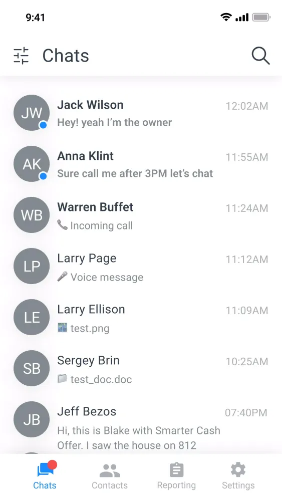 ภาพหน้าจอของ Smarter Contact