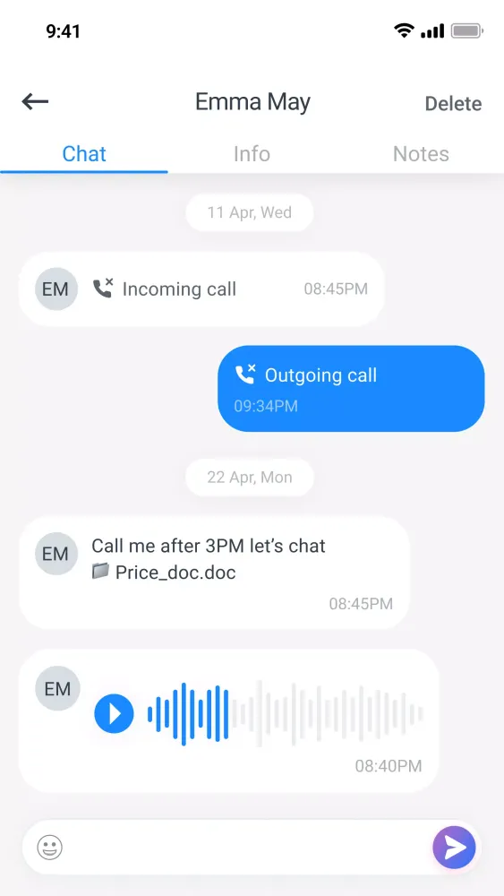 ภาพหน้าจอของ Smarter Contact