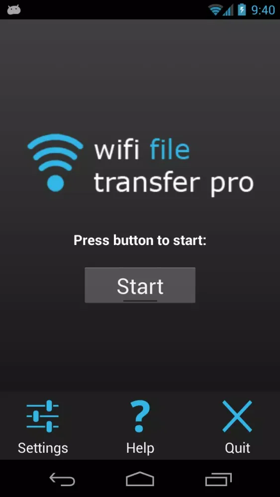 Ảnh chụp màn hình của WiFi sender javad