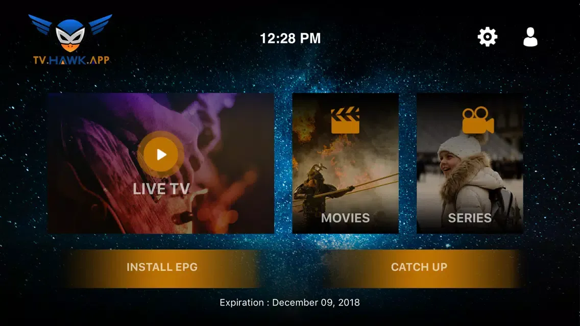 Скриншоты TV HAWK APP
