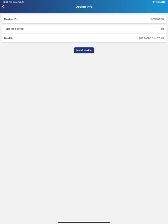 SmarterInstall iPad  Screenshots