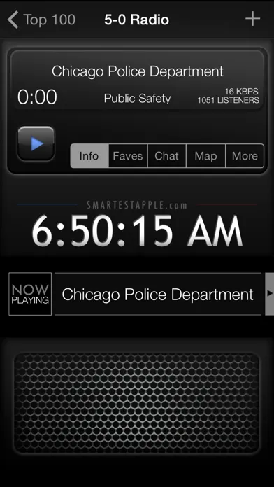 Capturas de tela do 5-0 Radio Pro Police Scanner