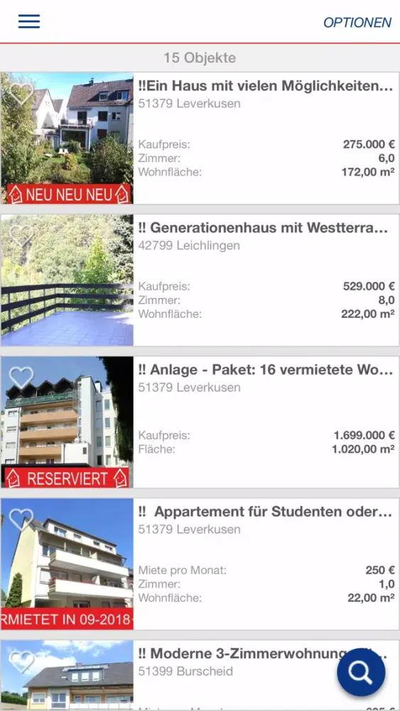 AKZEPTA Immobilien Leverkusen स्क्रीनशॉट