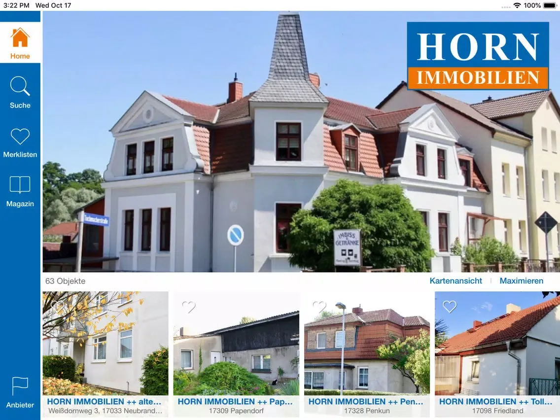 HORN IMMOBILIEN GmbH iPad  Screenshots
