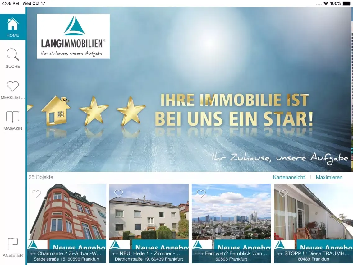 Captures d'écran de LANG Immobilien GmbH iPad 