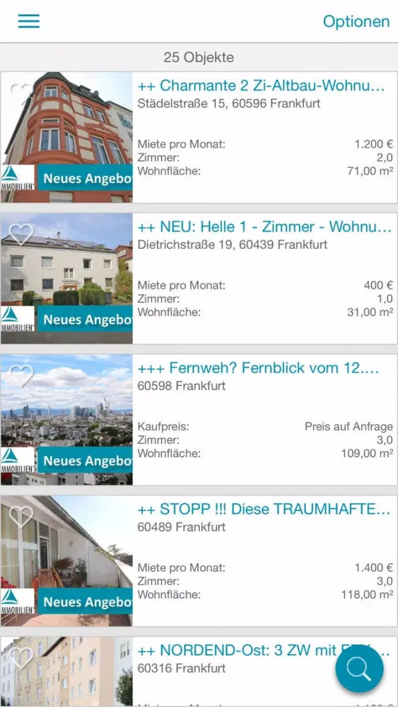 Captures d'écran de LANG Immobilien GmbH