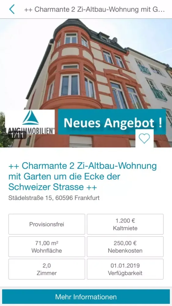 Captures d'écran de LANG Immobilien GmbH