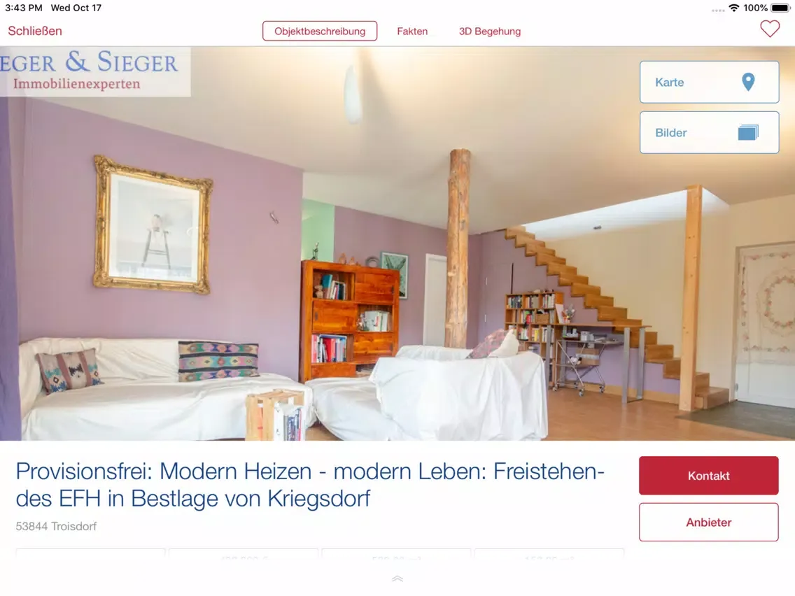 Sieger & Sieger Immobilien iPad  سکرین شاٹس