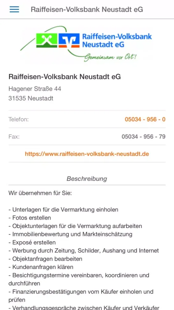 RVB Neustadt Immobilien Screenshots