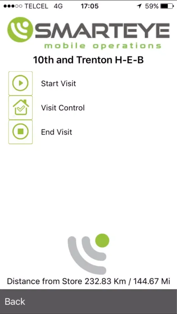 ภาพหน้าจอของ SMARTEYE Mobile