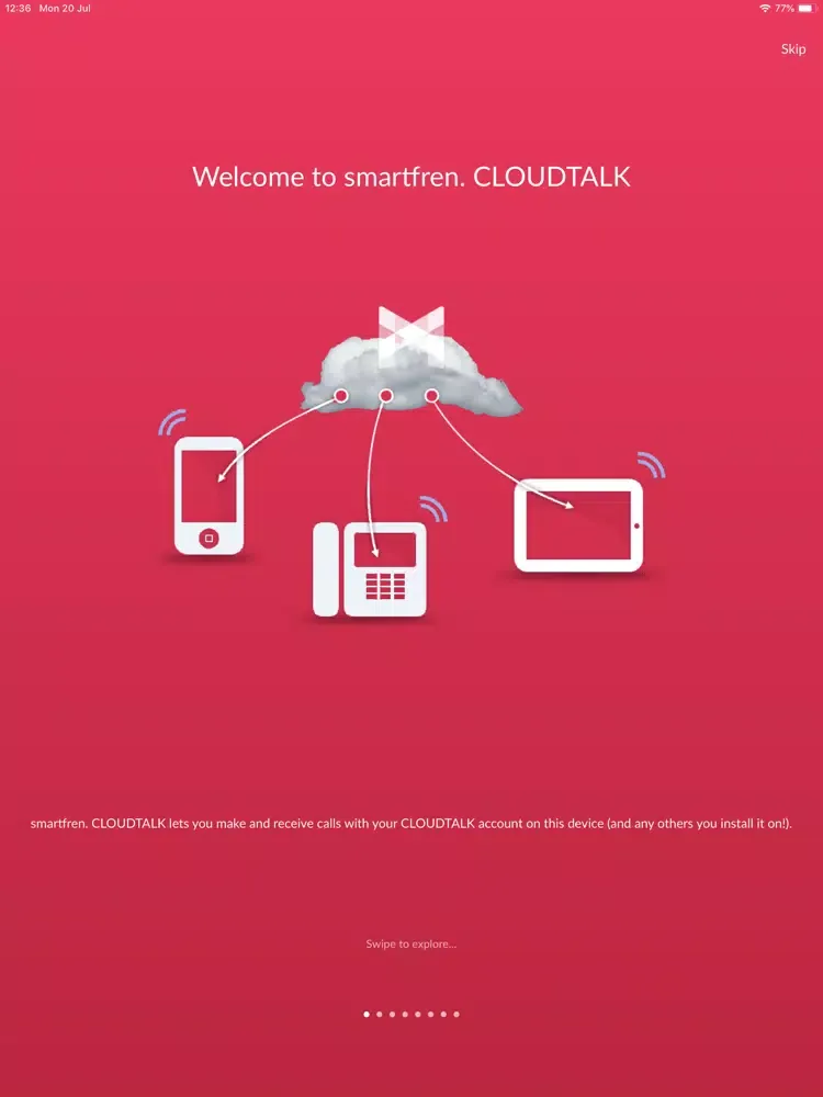 Capturas de pantalla de CloudTalk iPad 