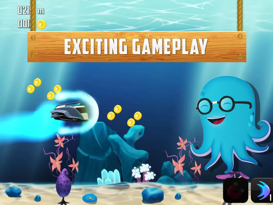 Flappy submarine Traffic Survival iPad 應用截圖