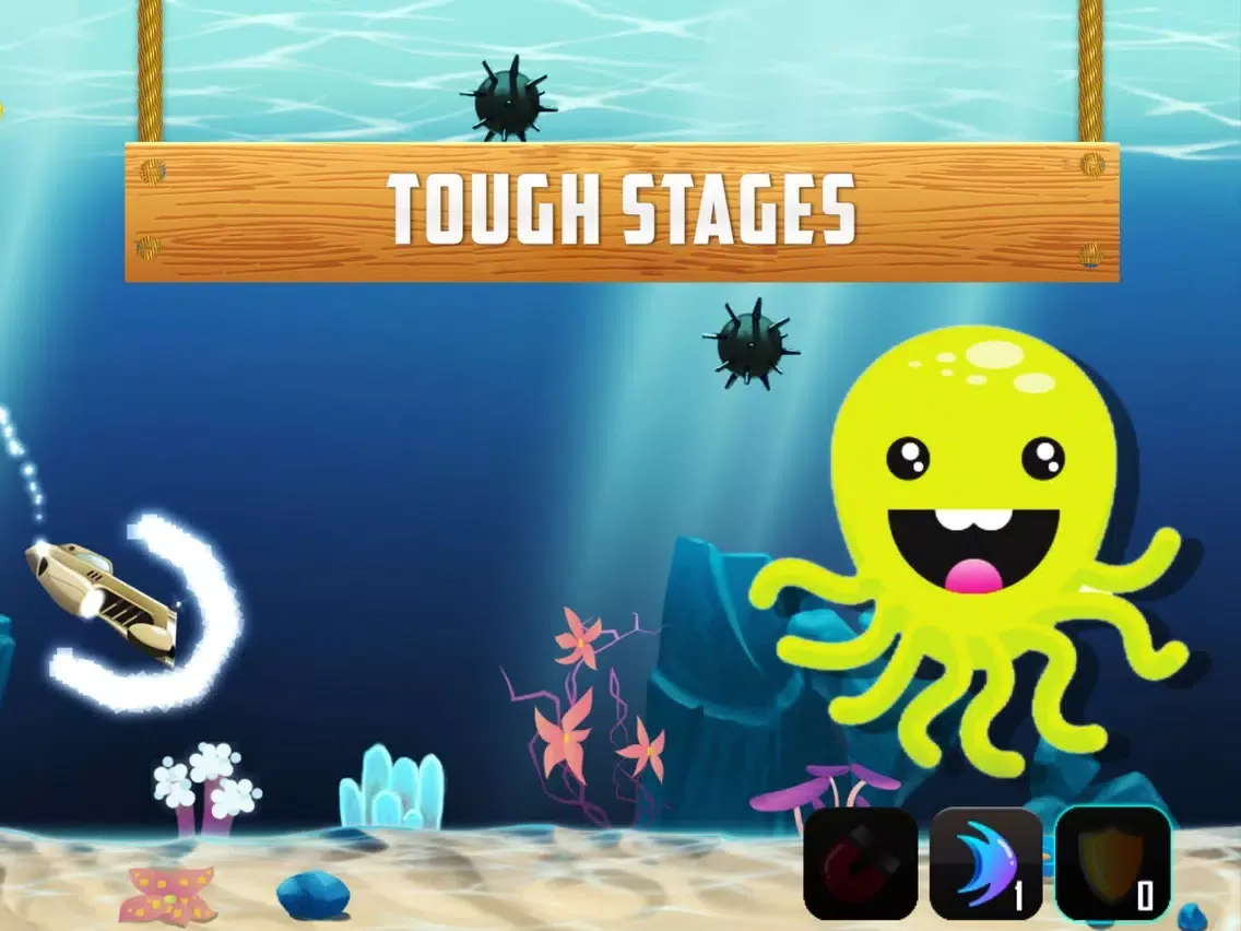 Flappy submarine Traffic Survival iPad 應用截圖