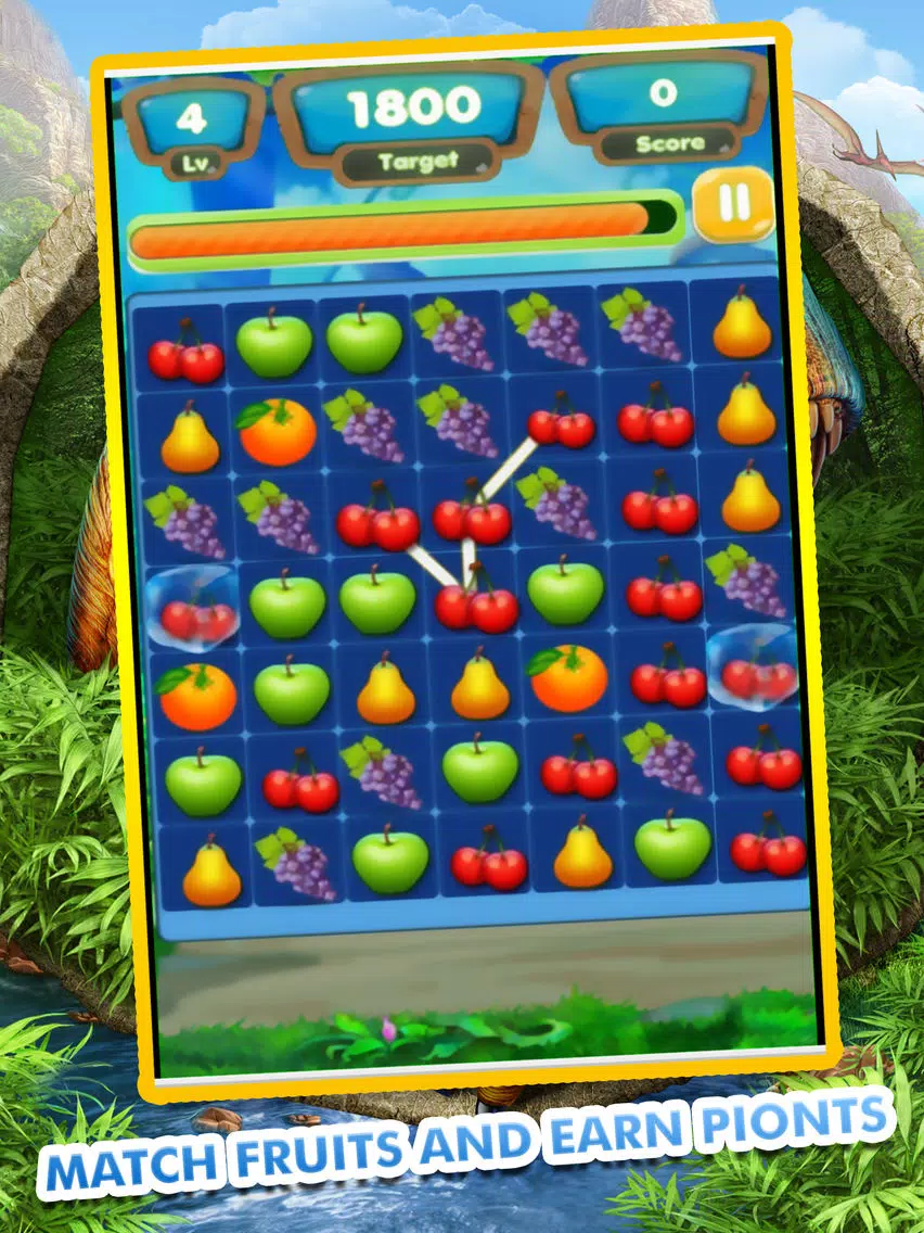 Fruit Crush Link Mania- Drag finger with like Fruits iPad 應用截圖