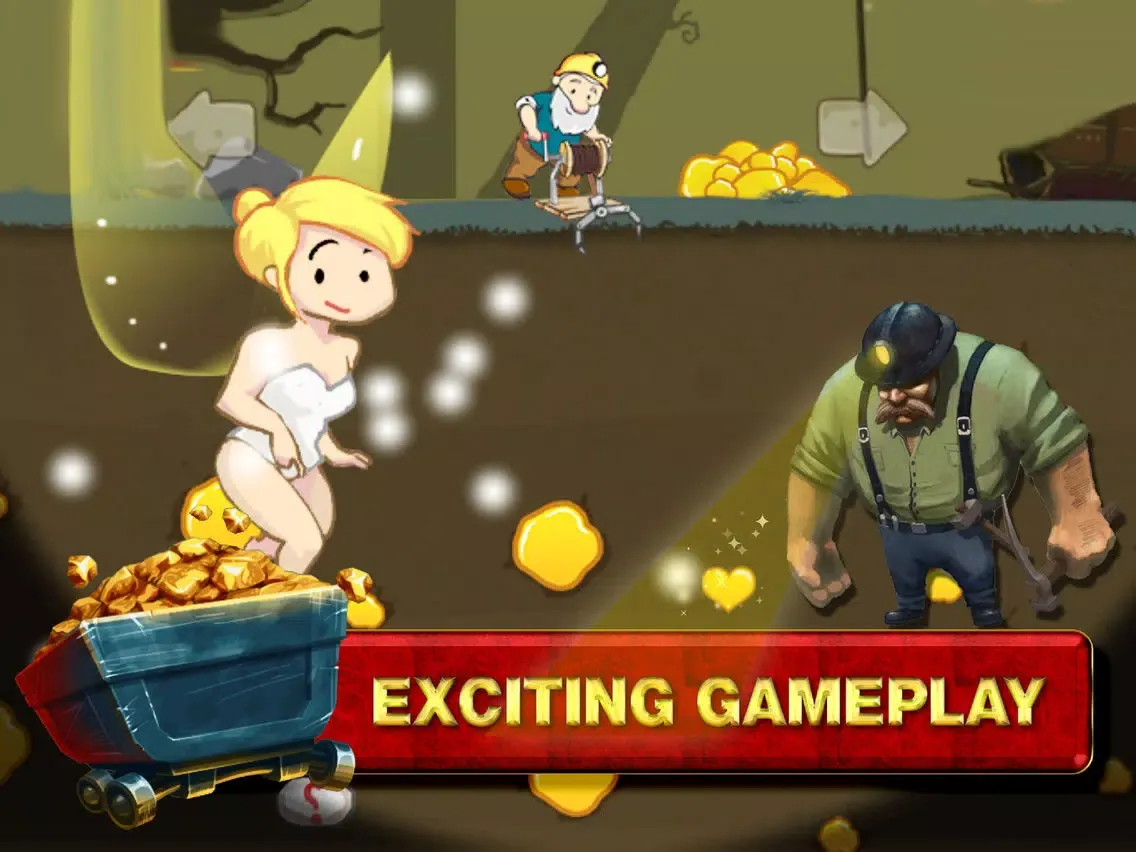 Classic Gold Miner Go Brain Game Free iPad  스크린샷