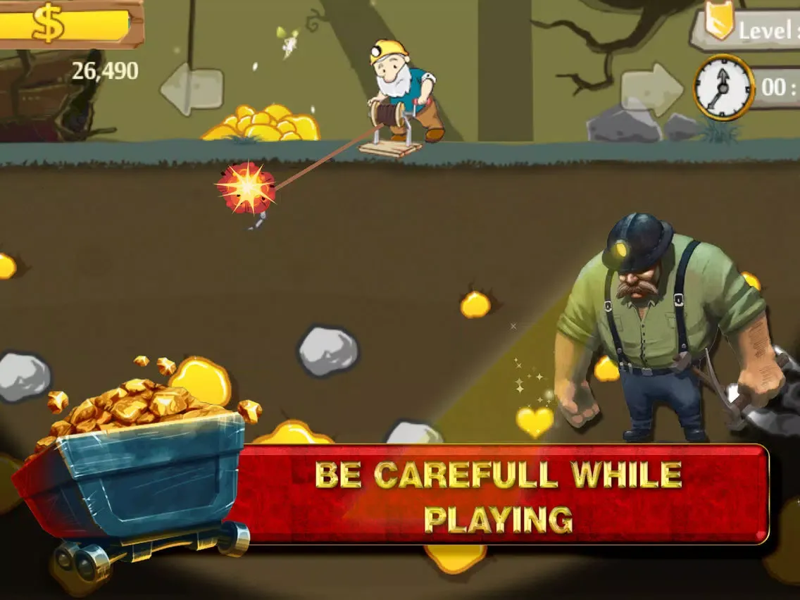 Classic Gold Miner Go Brain Game Free iPad  스크린샷