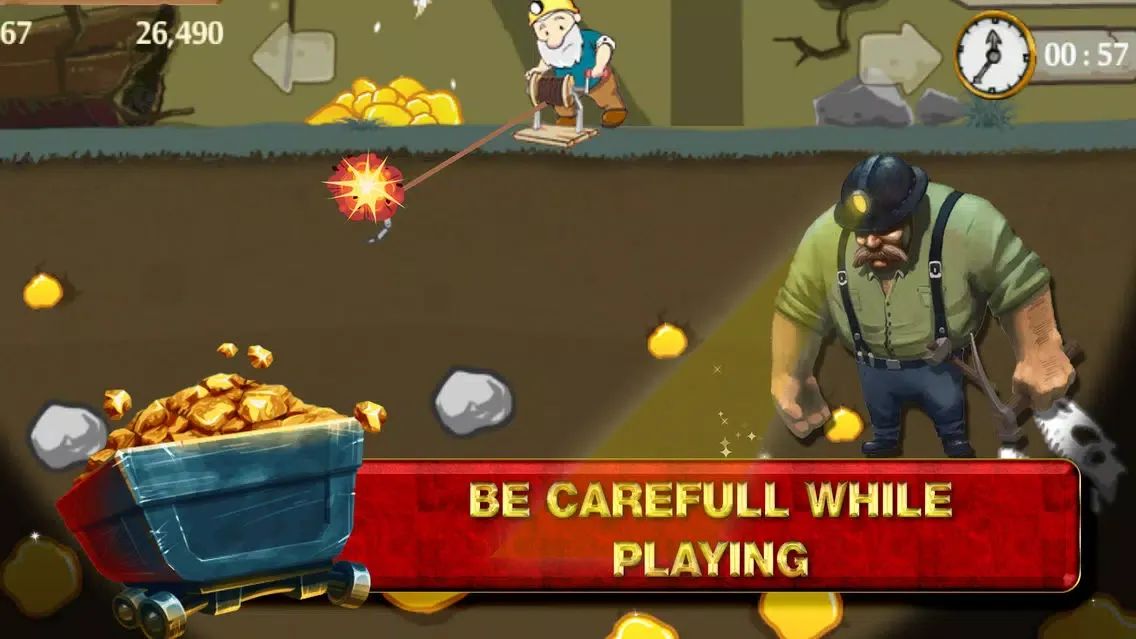 Classic Gold Miner Go Brain Game Free 스크린샷