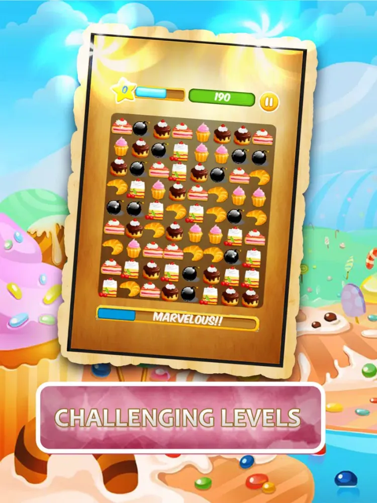 تصاویر Pastry Cookies- Match 3 Puzzle Game iPad 