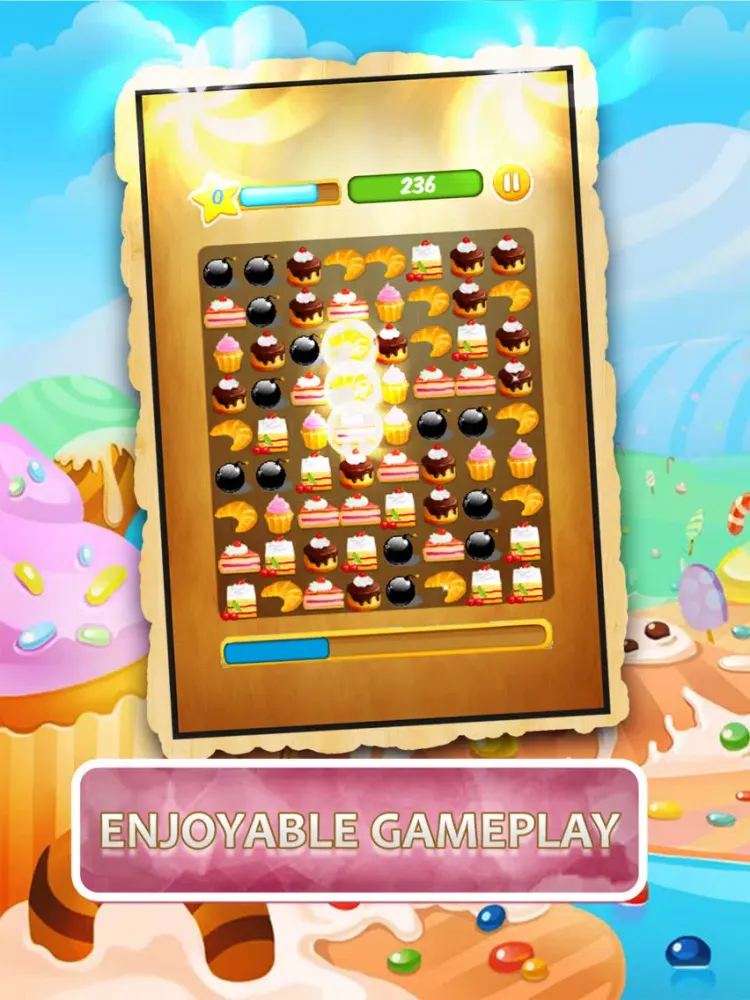 تصاویر Pastry Cookies- Match 3 Puzzle Game iPad 
