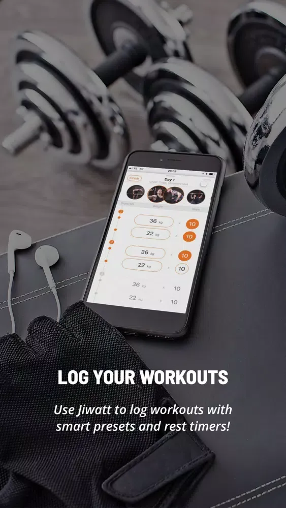 تصاویر Jiwatt - Workout Log & Coach