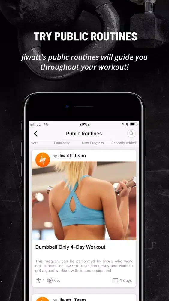 تصاویر Jiwatt - Workout Log & Coach