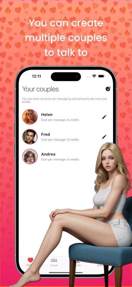 AI Girlfriend Virtual CoupleAI Screenshots