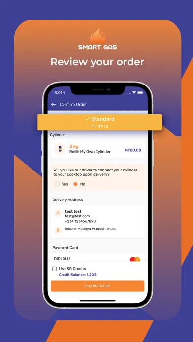 Capturas de tela do SmartGas O&G