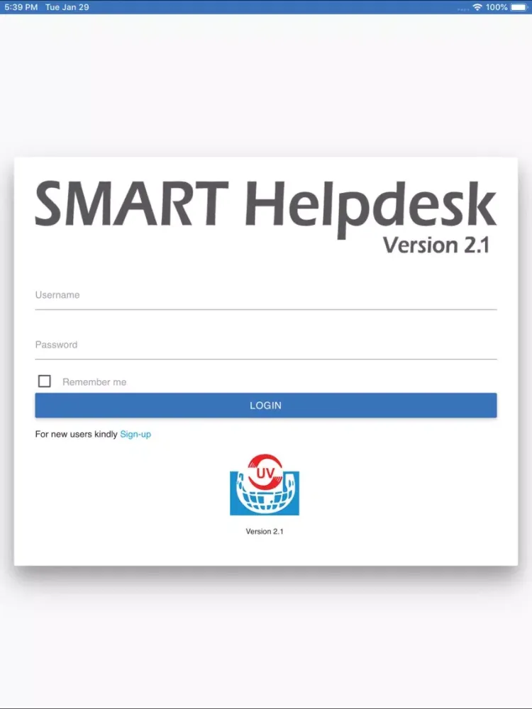 UV Smart Helpdesk iPad  Screenshots