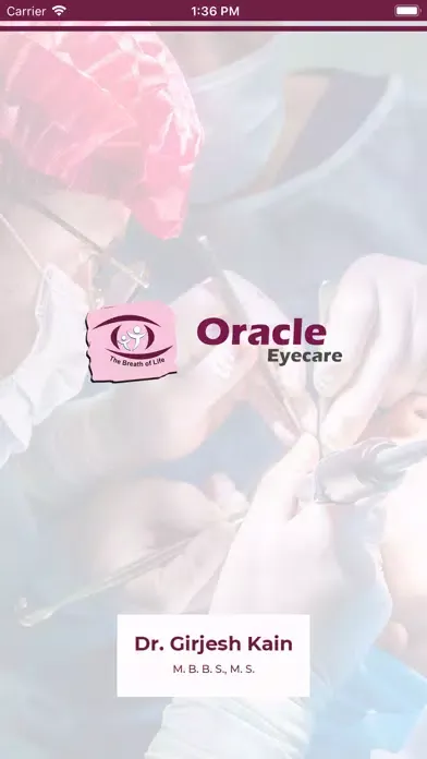 Zrzuty ekranu Oracle Eyecare