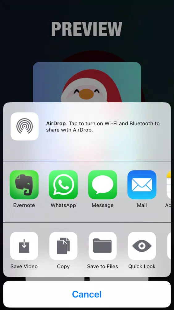 Ảnh chụp màn hình của Santa Wishes