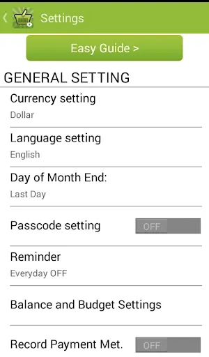 Quick Money Recorder-Budget Screenshots