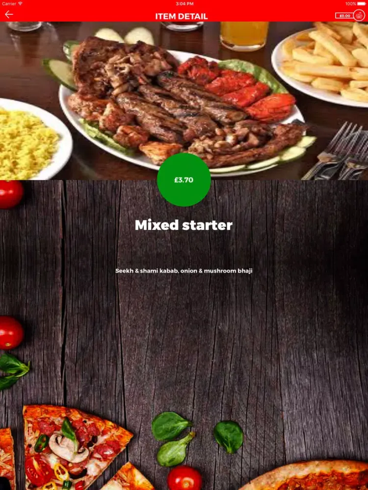 Capturas de tela do ANGELOS PIZZERIA LEEDS iPad 