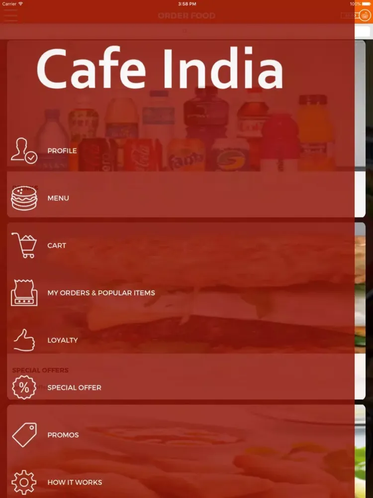CAFE INDIA MAUCHLINE iPad 应用截图
