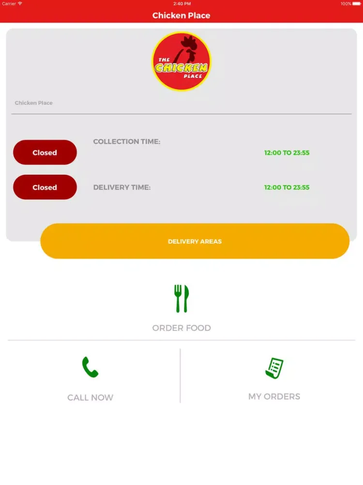 CHICKEN PLACE GLASGOW iPad  Screenshots