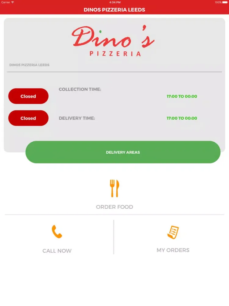 صور DINOS PIZZERIA LEEDS iPad 