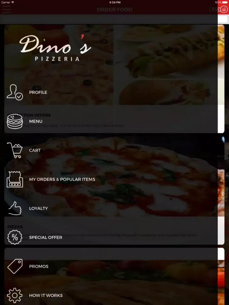 صور DINOS PIZZERIA LEEDS iPad 