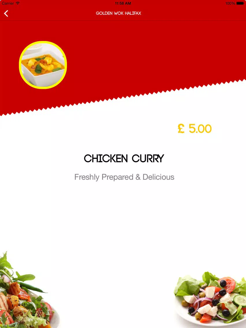 GOLDEN WOK HALIFAX iPad  Screenshots