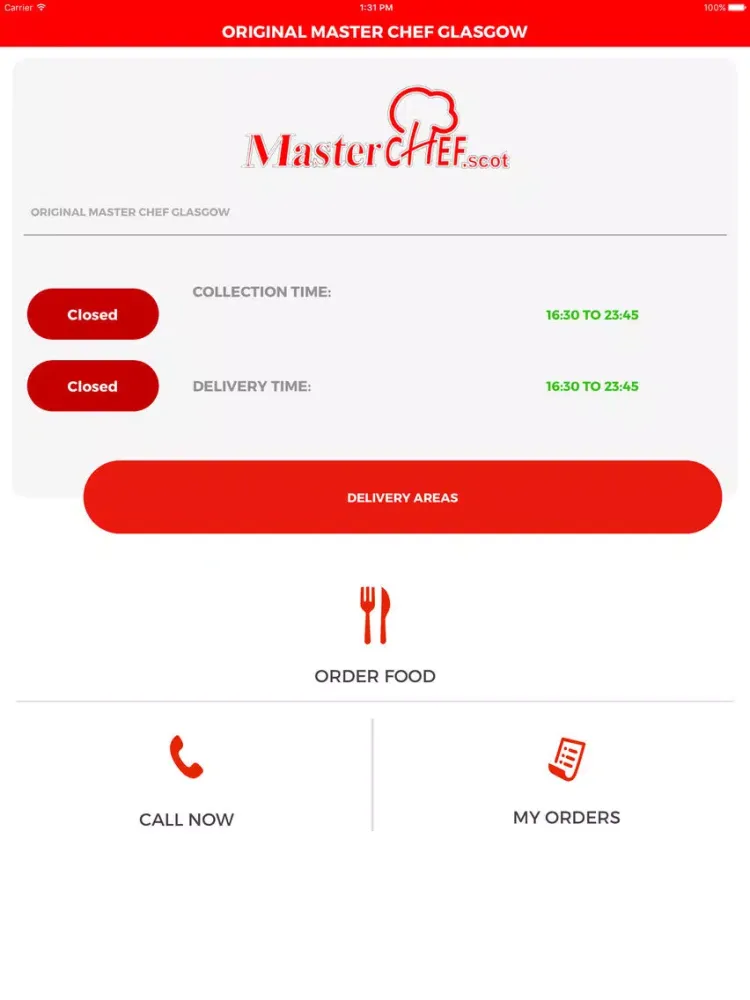 ORIGINAL MASTER CHEF GLASGOW iPad  स्क्रीनशॉट