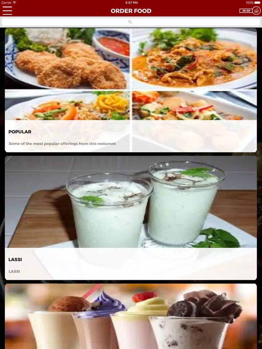 ภาพหน้าจอของ Mian Gees Grill iPad 