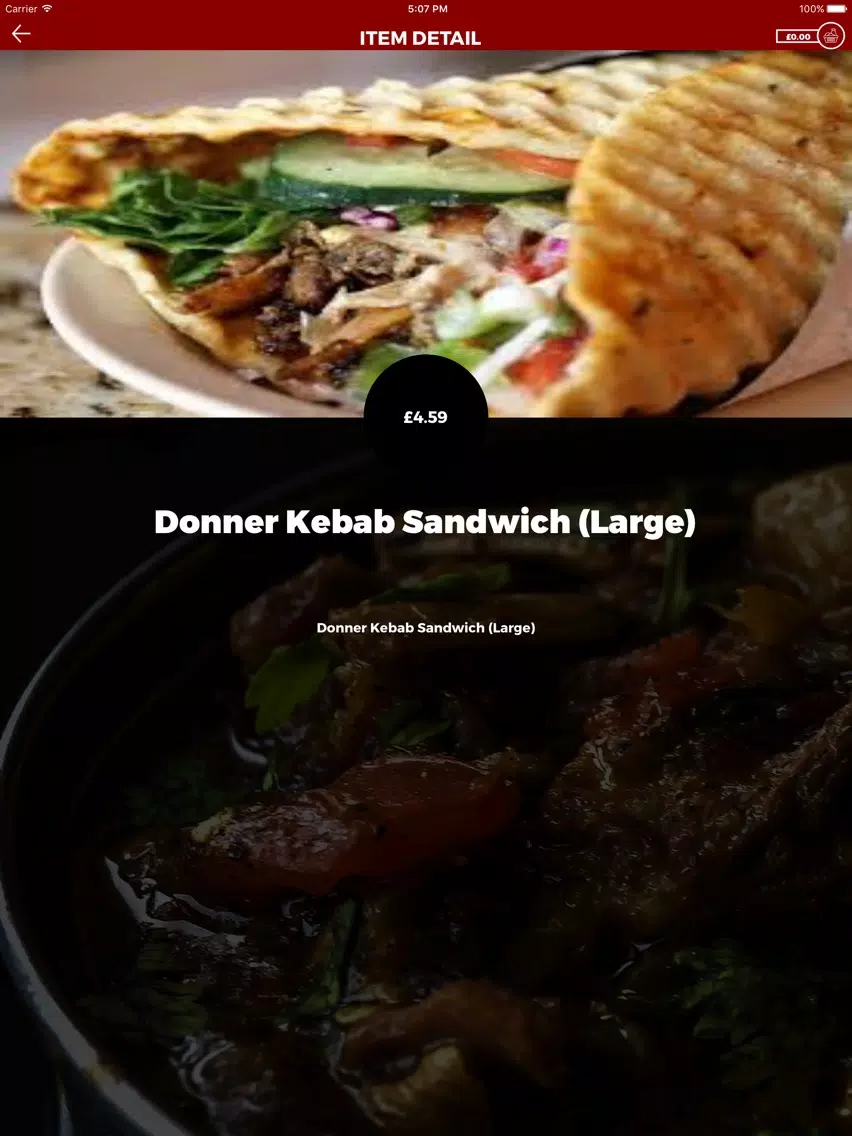 ภาพหน้าจอของ Mian Gees Grill iPad 