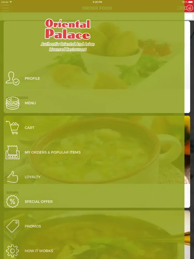 ORIENTAL PALACE KIRKINTILLOCH iPad Screenshots