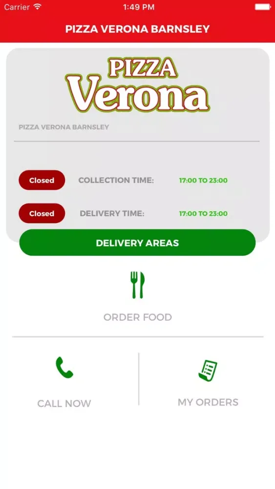 PIZZA VERONA BARNSLEY スクリーンショット