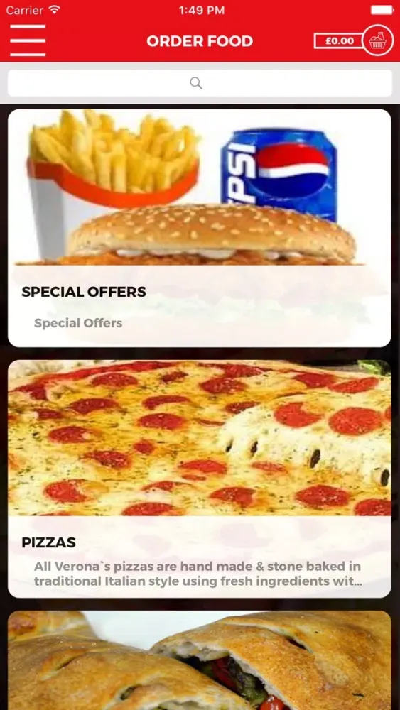 PIZZA VERONA BARNSLEY スクリーンショット